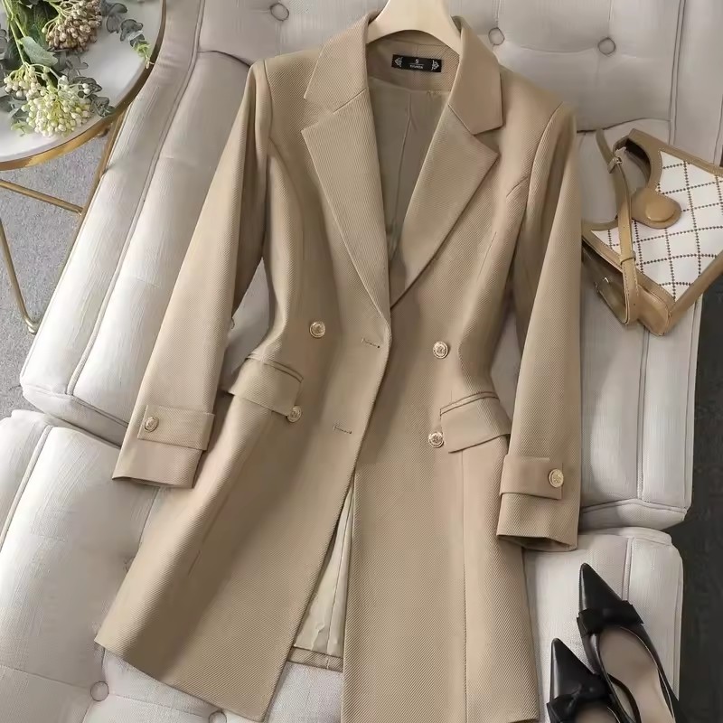 Women Formal Wear Business - Fashion Autumn Trench Jacket Women Long