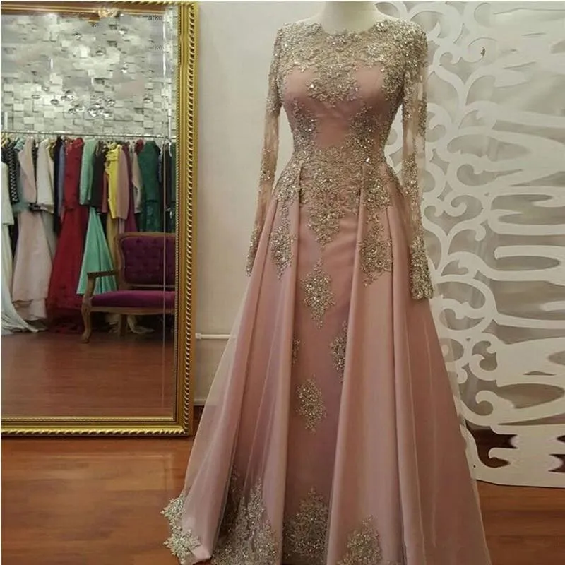 Blush Rose gold Long Sleeve Ev - Women Formal Wear Dubai recension och pris