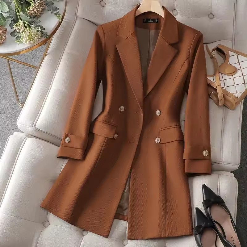 Fashion Autumn Trench Jacket W - Women Formal Wear Business recension och pris