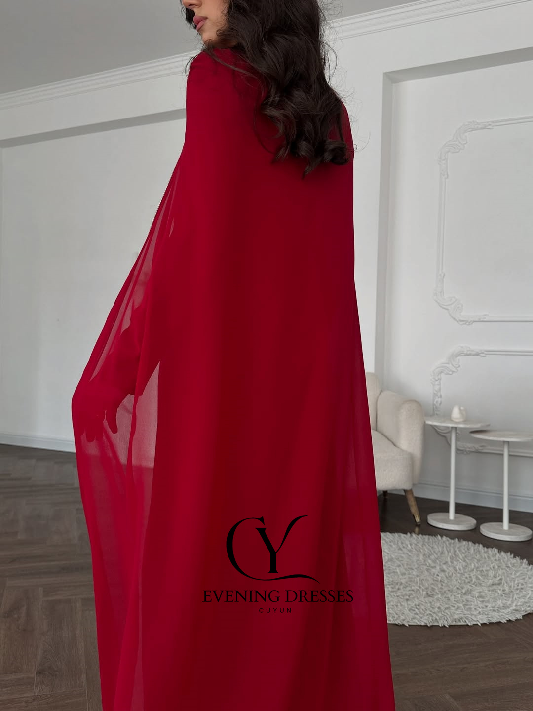 CUYUN Red Saudi Women Evening  - Women Formal Wear Dubai recension och pris