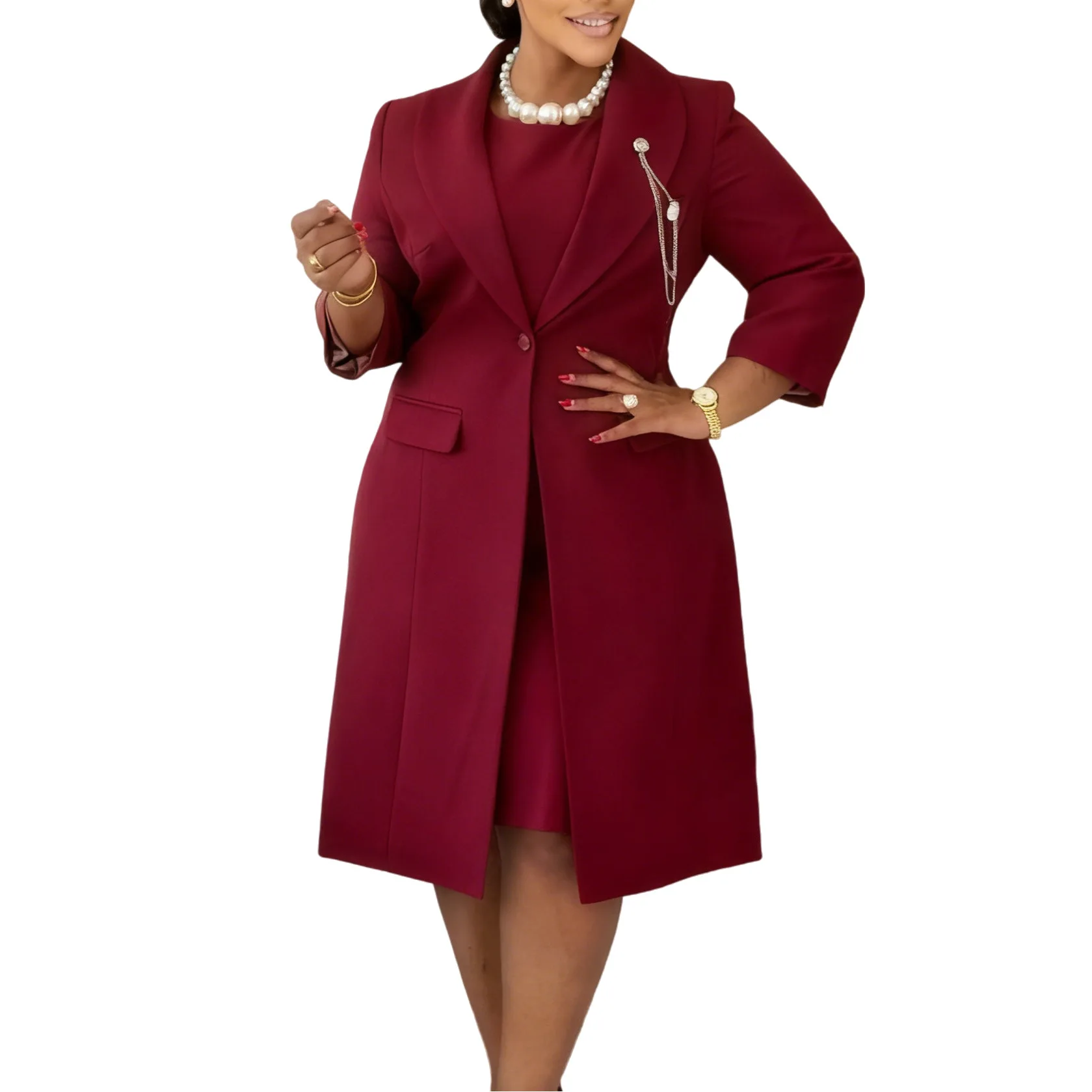 Office Ladies Elegant Two Piec - Women Formal Wear Dubai recension och pris