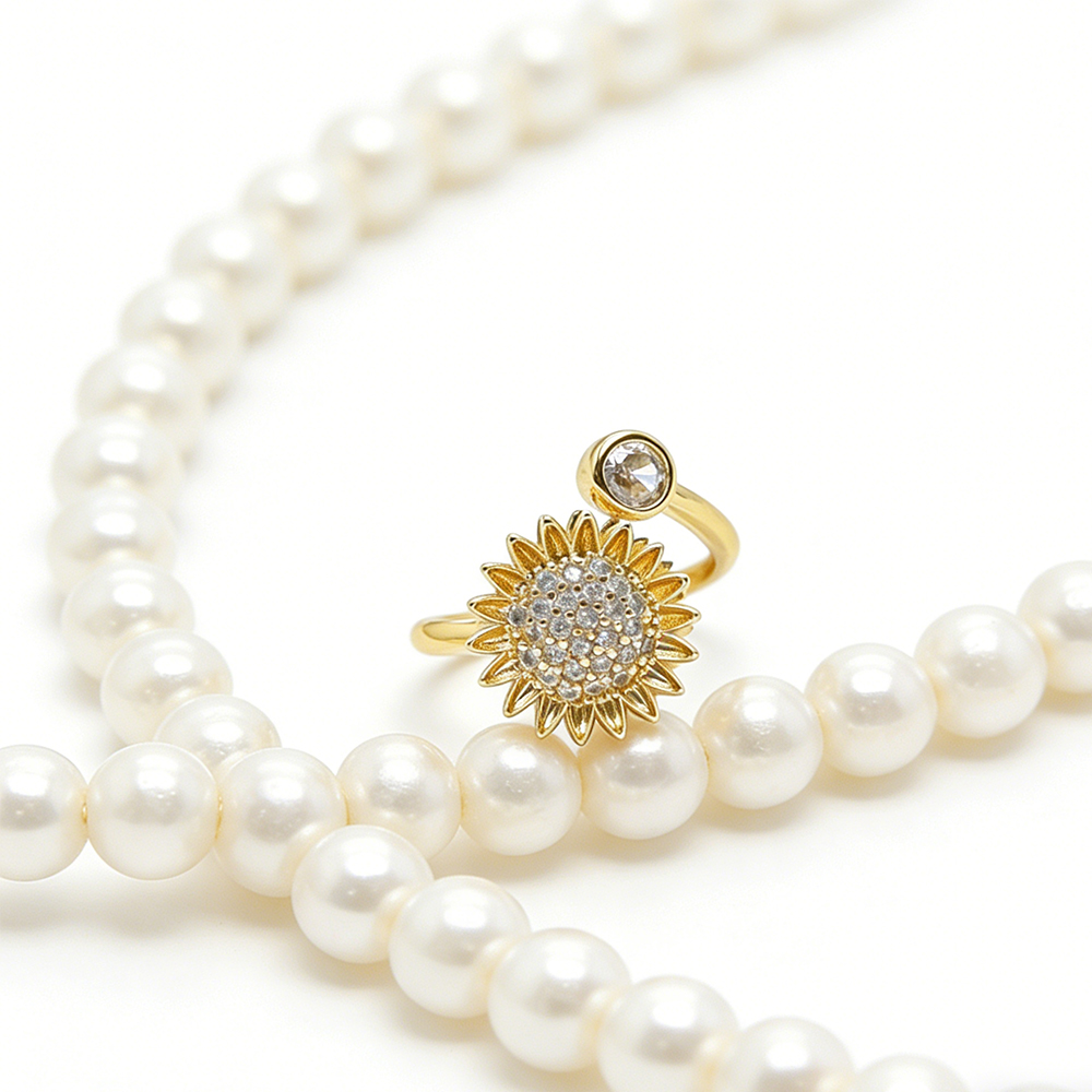 Versatile Sunflower Rotating R - Formal Wear Jewelry For Women recension och pris