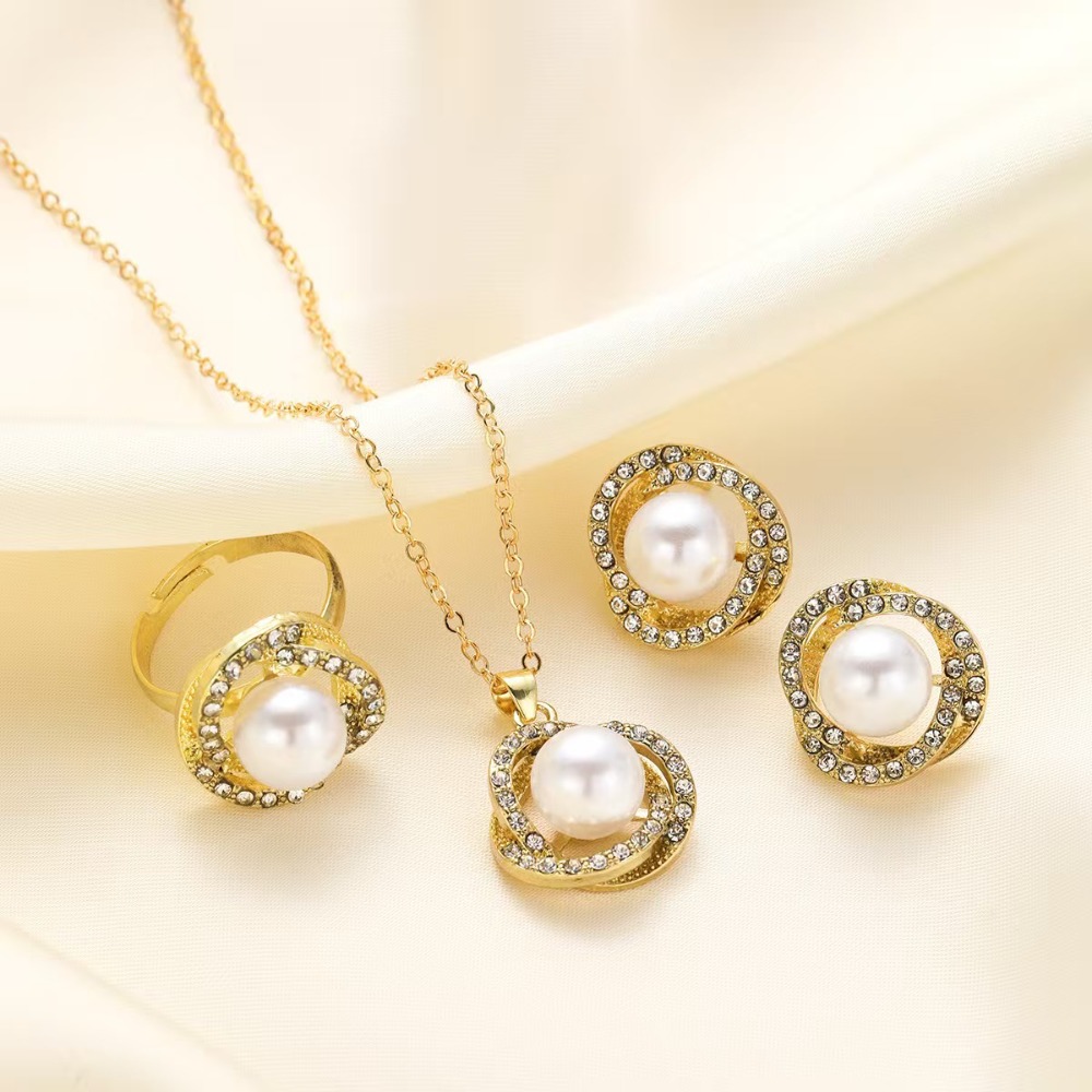 3PCS Elegant Floral Wrapped Pe - Formal Wear Jewelry For Women recension och pris