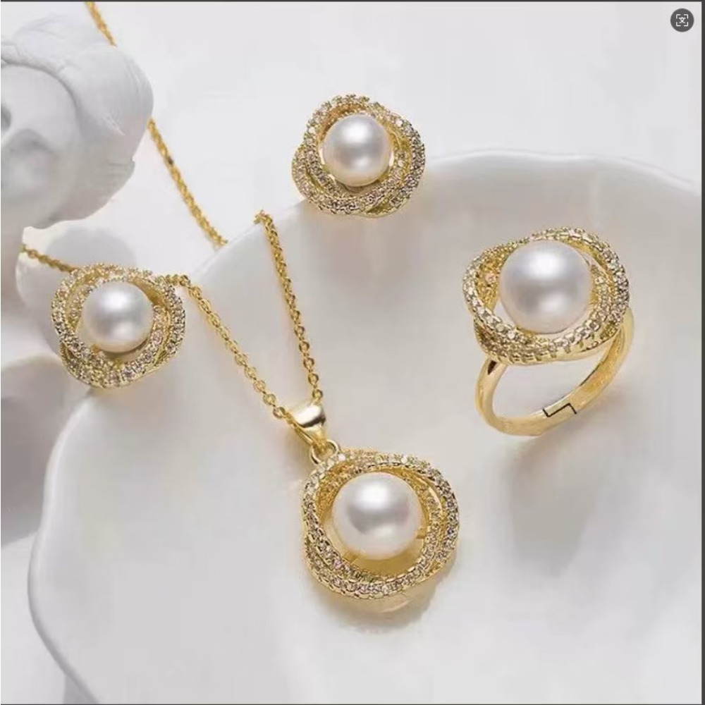 3PCS Elegant Floral Wrapped Pe - Formal Wear Jewelry For Women recension och pris