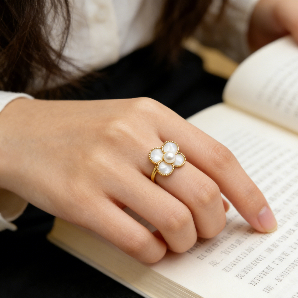 Vintage Ring With Of Pearl And - Formal Wear Jewelry For Women recension och pris
