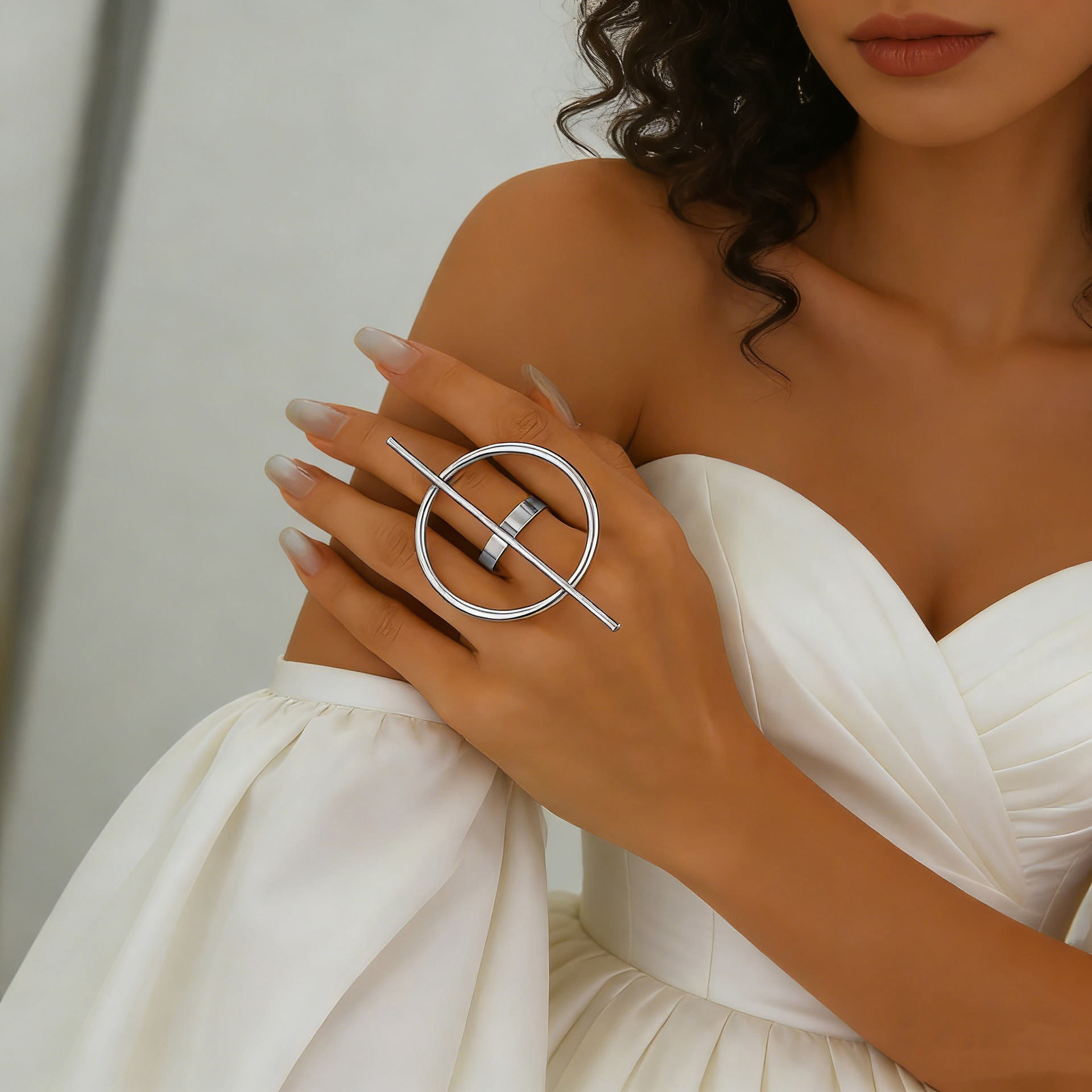 Geometric Open Circle & Vertic - Formal Wear Jewelry For Women recension och pris