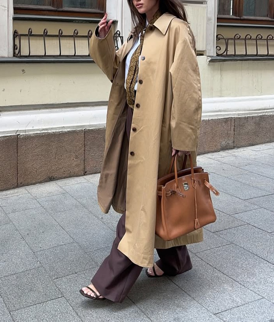 Women's Simple Long Trench Coa - Trench Coat Formal recension och pris