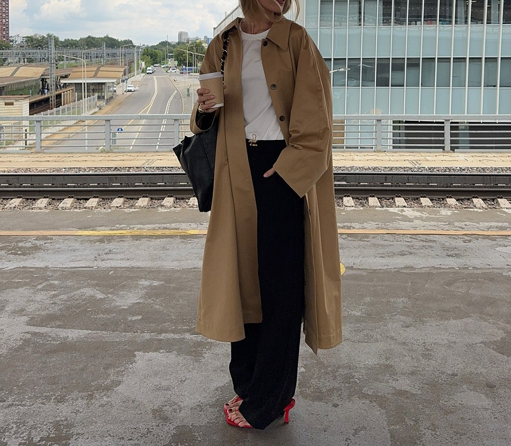 Women's Simple Long Trench Coa - Trench Coat Formal recension och pris