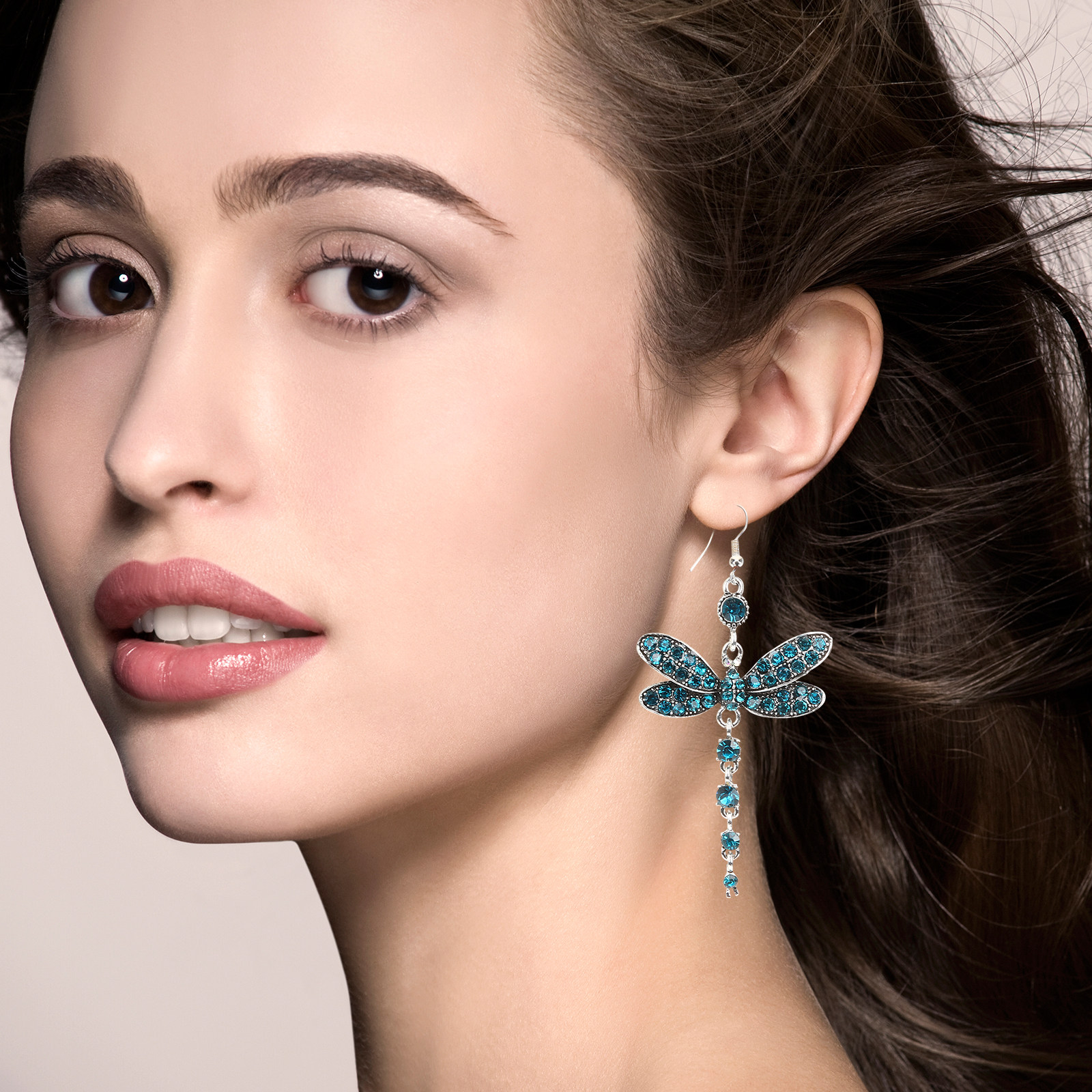 1Pair Delicate Rhinestone Drag - Formal Wear Jewelry For Women recension och pris