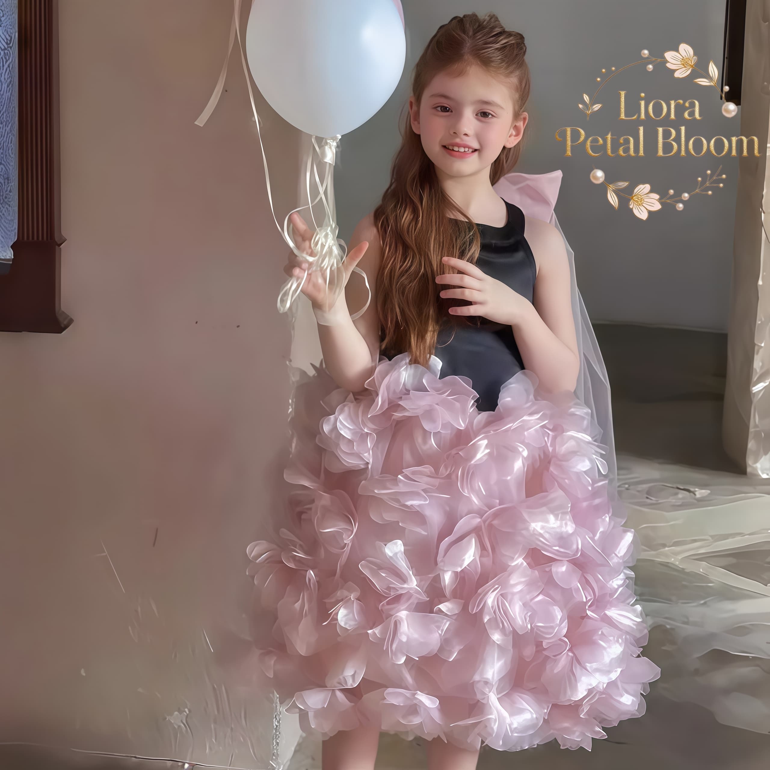 Girls' Black Floral Tulle Dres - Woman Formal Wear recension och pris