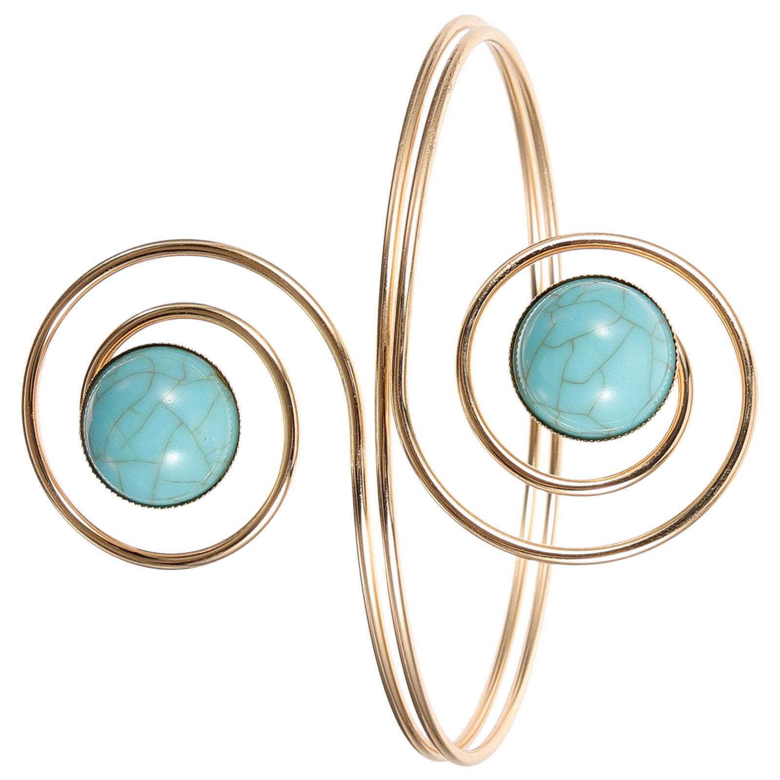 Adjustable Turquoise Arm Cuff  - Women Formal Upper Wear recension och pris