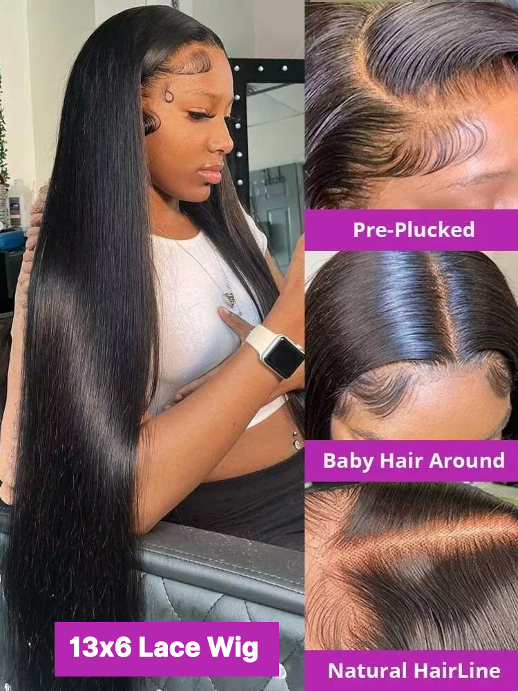 13x4 HD Lace Front Wig 250% De - Woman Formal Wear recension och pris