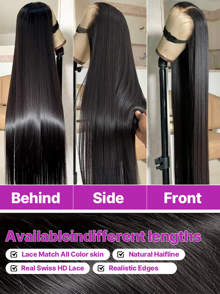 13x4 HD Lace Front Wig 250% De - Woman Formal Wear recension och pris