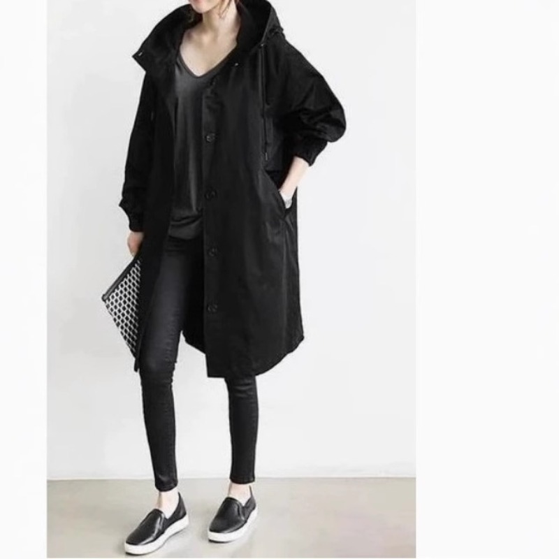 New Fashion Women's Long Trenc - Trench Coat Formal recension och pris