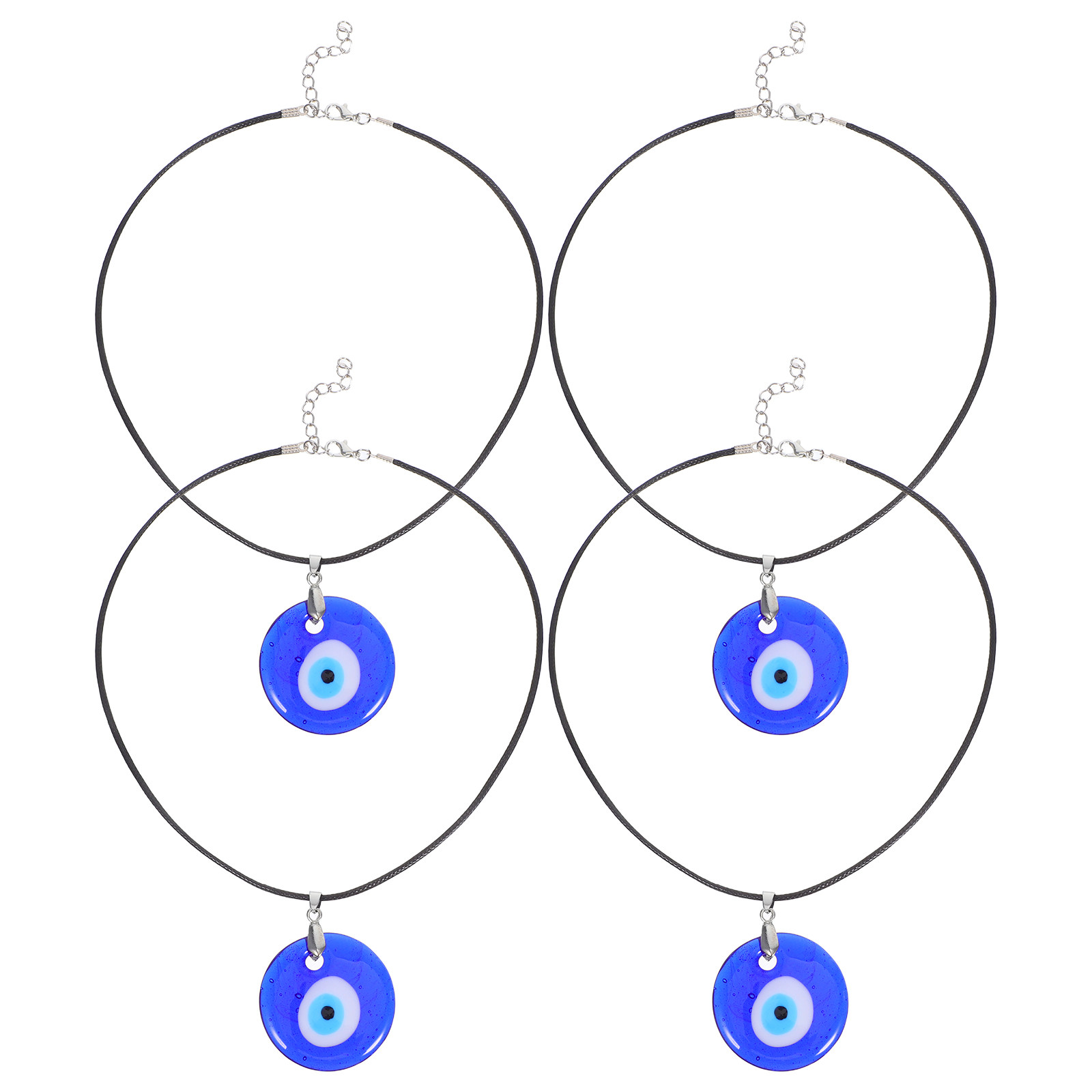 4Pcs Evil Eye Necklace Blue Ey - Formal Wear Jewelry For Women recension och pris