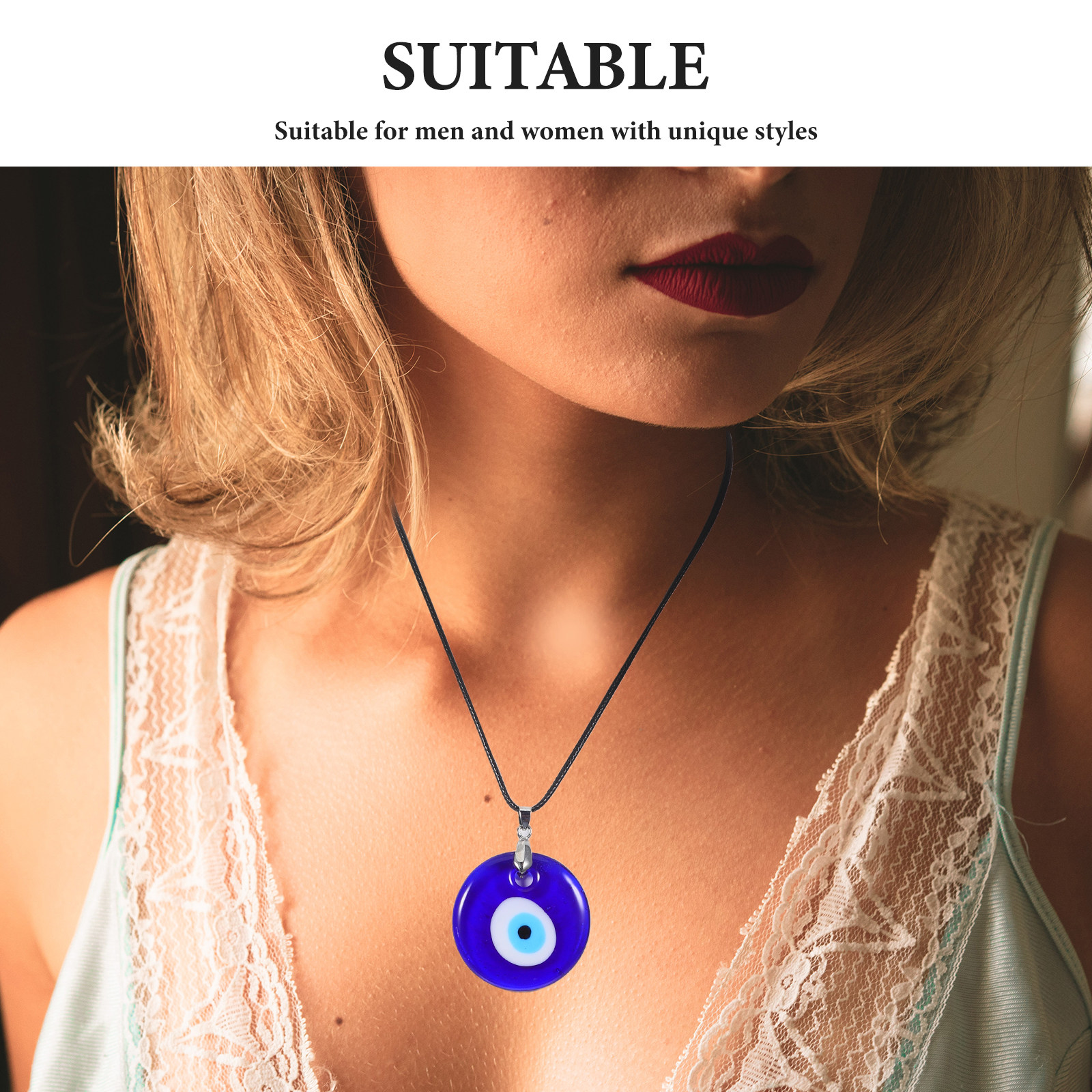 4Pcs Evil Eye Necklace Blue Ey - Formal Wear Jewelry For Women recension och pris