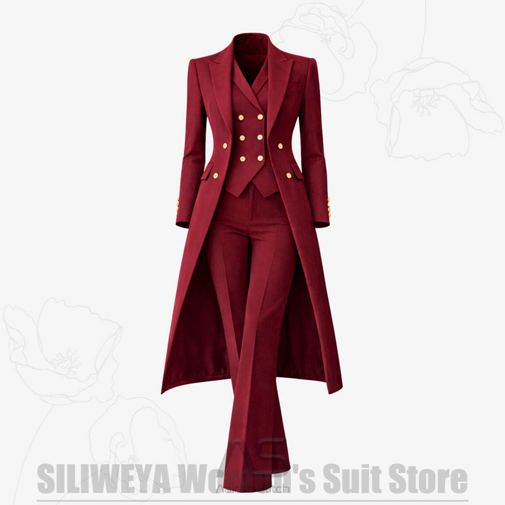 Women's Suit 3 Piece Double Br - Women Formal Wear Business recension och pris