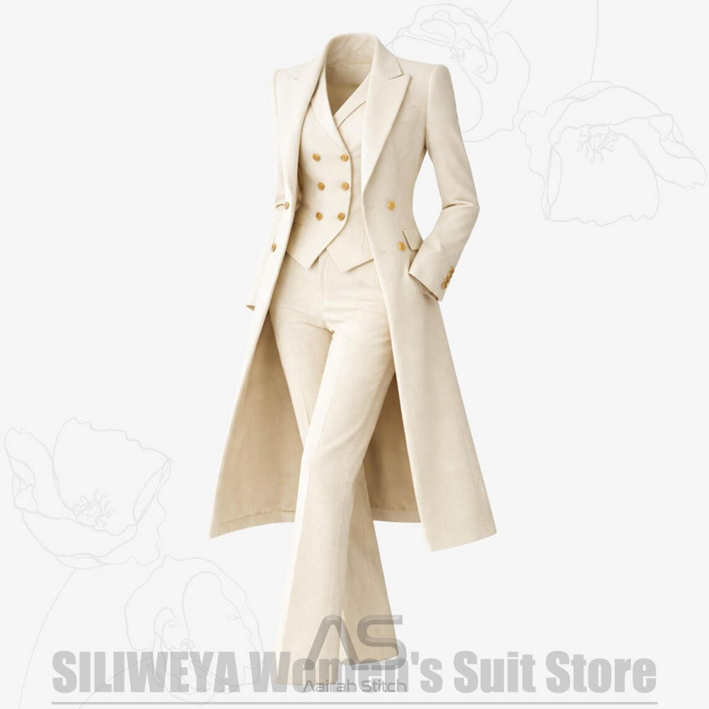 Women's Suit 3 Piece Double Br - Women Formal Wear Business recension och pris