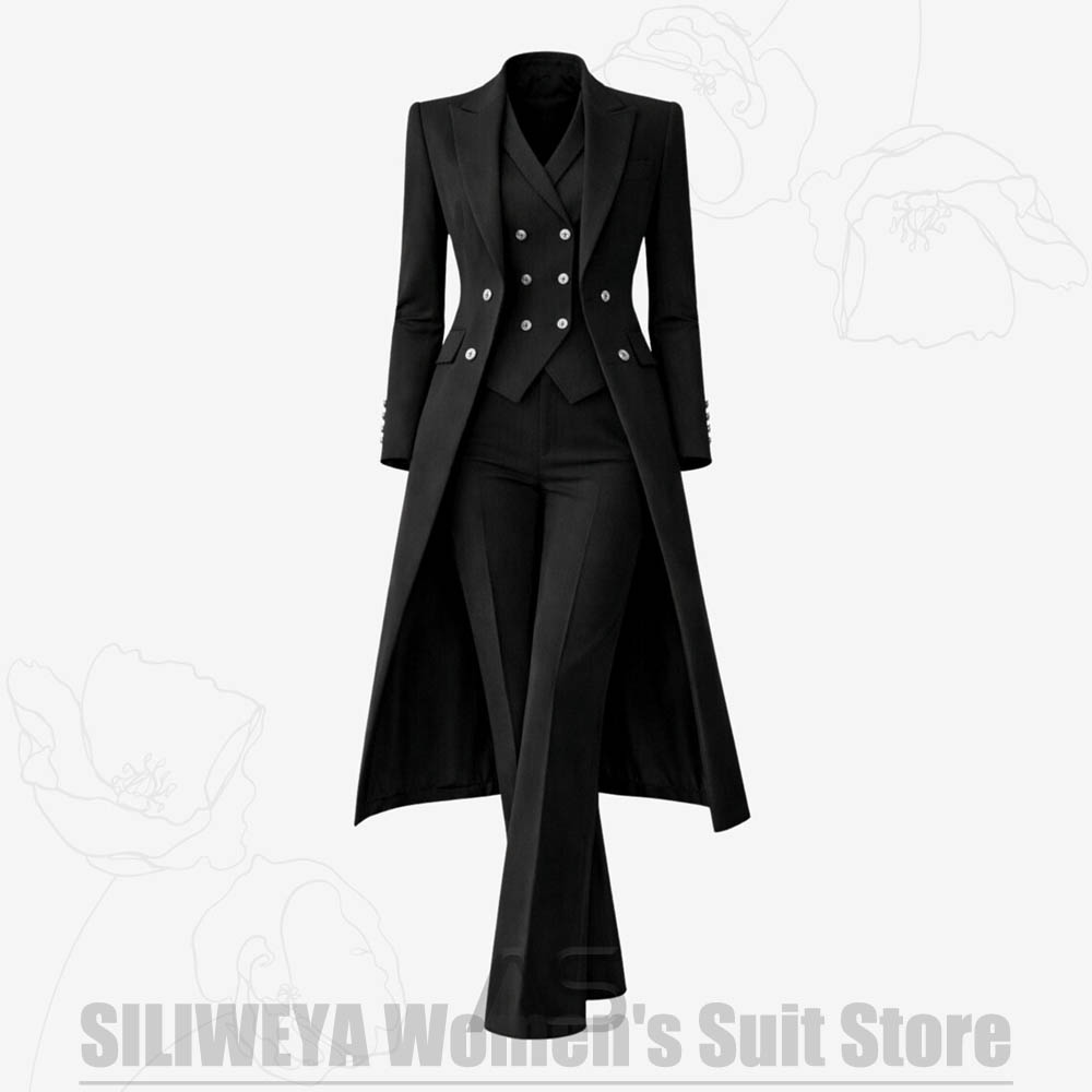 Women's Suit 3 Piece Double Br - Women Formal Wear Business recension och pris