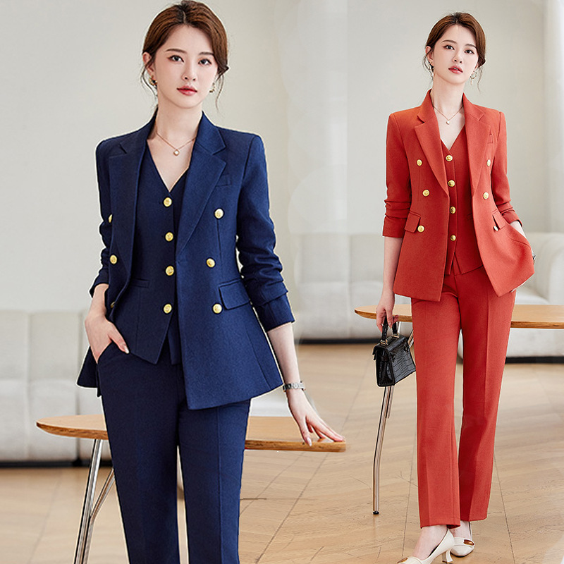 Navy Blue Suit Set for Women,  - High End Women'S Formal Wear recension och pris