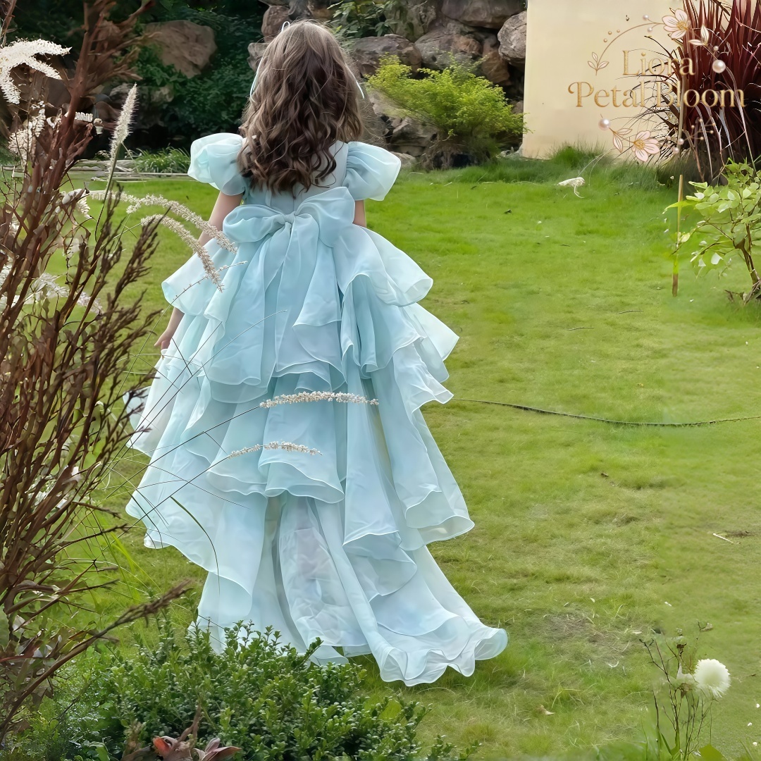 Blue Tulle Gown  Girls' Bow Pa - Woman Formal Wear recension och pris