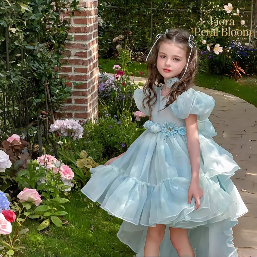Blue Tulle Gown  Girls' Bow Pa - Woman Formal Wear recension och pris